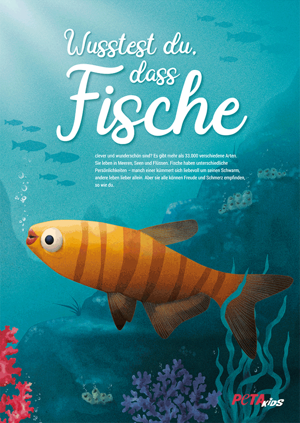Wusstest du, dass Fische … – Poster