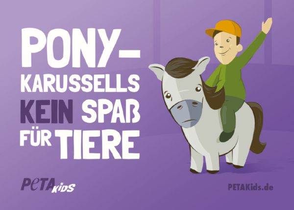 Sticker – Ponykarussell – kein Spaß für Tiere