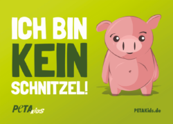 peta kids sticker schnitzel schwein