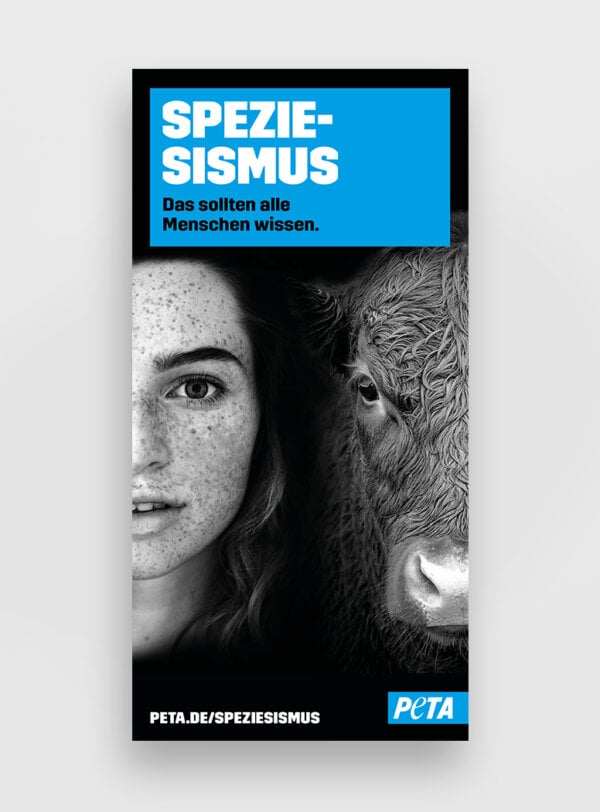 PETA Speziesismus Flyer