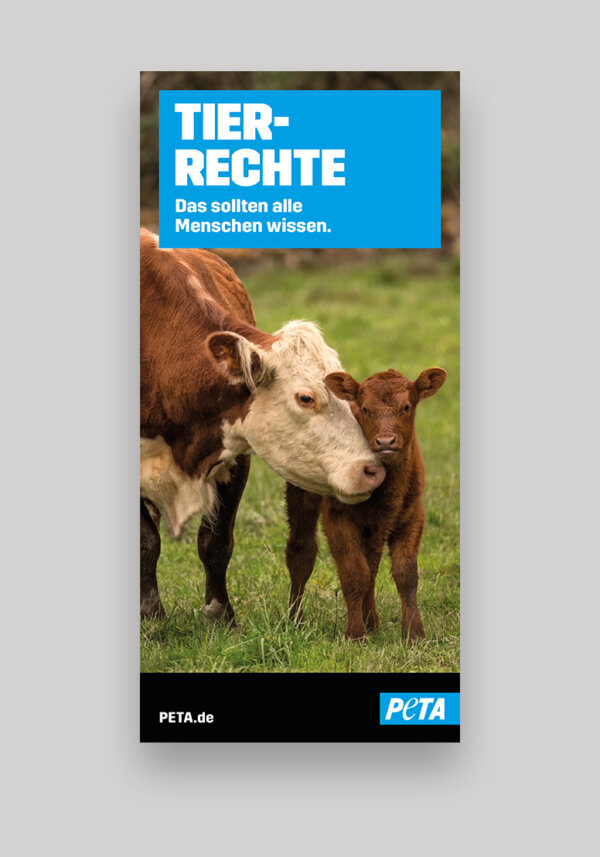 PETA Flyer Tierrechte