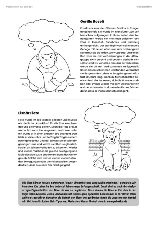 Arbeitsblatt – Geschichten aus dem Zoo - Image 3