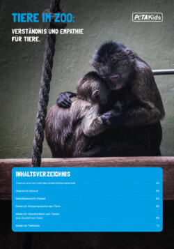 Arbeitsmaterial – Unterrichtsleitfaden: Tiere im Zoo