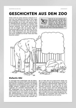 Arbeitsblatt – Geschichten aus dem Zoo