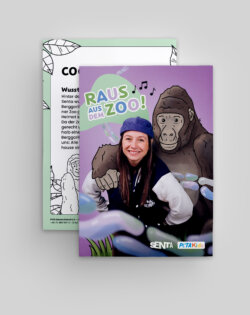 Postkarte - Raus aus dem Zoo!