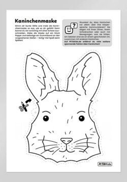 Arbeitsmaterial – Tiermasken basteln